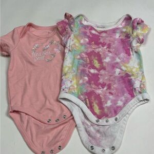 Baby Girl Onesies Set Size 6-9M (2 onesies)